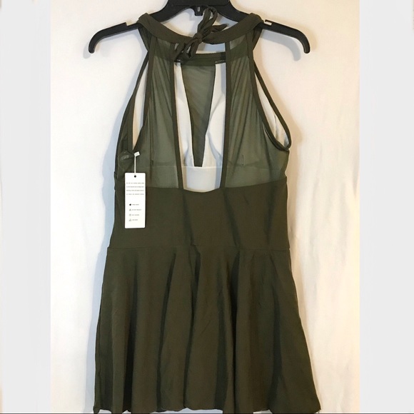 NWT Women’s One Piece Swim Dress Swimsuit- Large - Picture 6 of 12